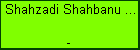 Shahzadi Shahbanu Begum 